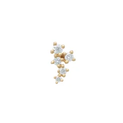 Tomfoolery Gold & Diamond Scatter Cluster Studs Best