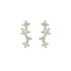 Tomfoolery Gold & Diamond Scatter Linear Studs Outlet