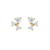 Tomfoolery Gold & Diamond Scatter Trio Studs Outlet