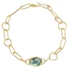 Tomfoolery Gold & Green Tourmaline Irregular Chain Bracelet Best