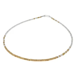 Tomfoolery Gold & Silver Cubicle Necklace Sale