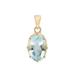 Tomfoolery Gold Aquamarine Pendant Best