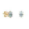 Tomfoolery Gold Aquamarine Studs Sale