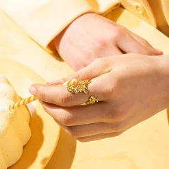 Tomfoolery Gold Archaic Shadow Ring Outlet