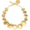 Tomfoolery Gold Big Organic Necklace New