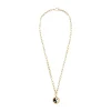 Tomfoolery Gold Black Yin Yang Necklace Online