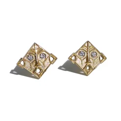 Tomfoolery Gold Boreas Studs Outlet