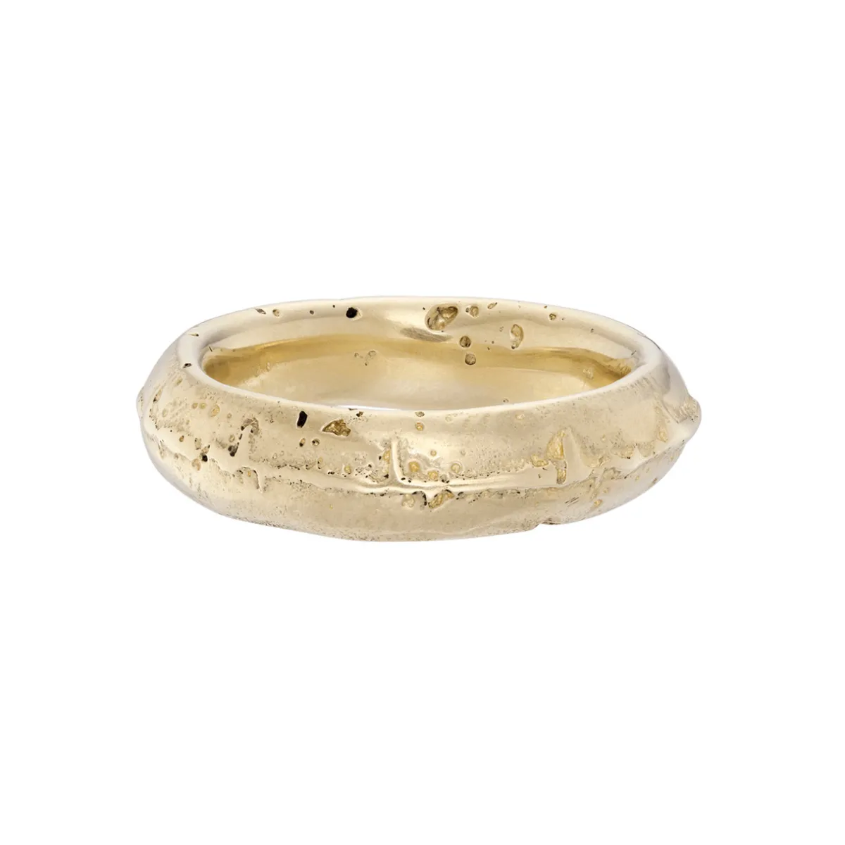 Tomfoolery Gold Chunky Sand Ring Fashion