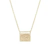 Tomfoolery Gold Cloud Postcard Charm Necklace Clearance