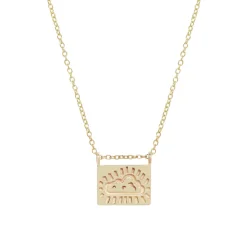 Tomfoolery Gold Cloud Postcard Charm Necklace Clearance