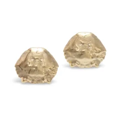 Tomfoolery Gold Crab Shell Studs Fashion