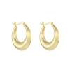 Tomfoolery Gold Crescent Hoops Outlet