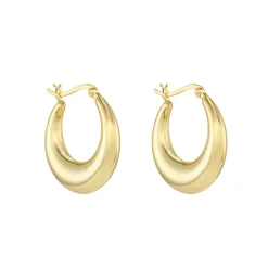 Tomfoolery Gold Crescent Hoops Outlet