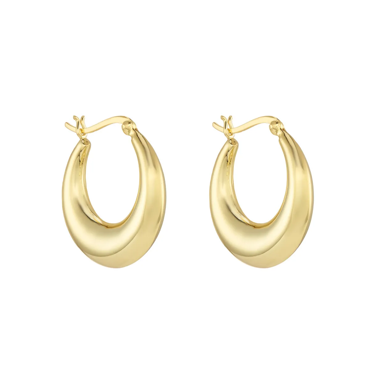 Tomfoolery Gold Crescent Hoops Outlet