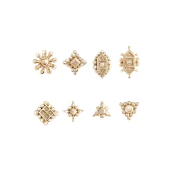 Tomfoolery Gold Dala Studs Online