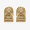 Tomfoolery Gold Double Harriet Earrings Clearance