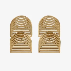 Tomfoolery Gold Double Harriet Earrings Clearance