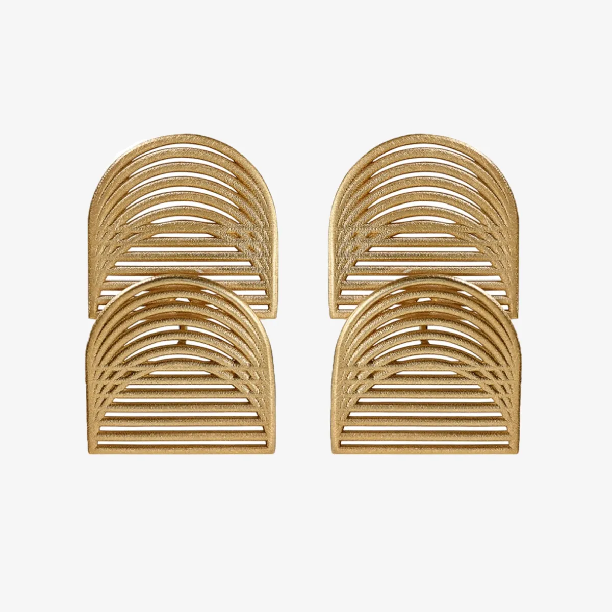 Tomfoolery Gold Double Harriet Earrings Clearance