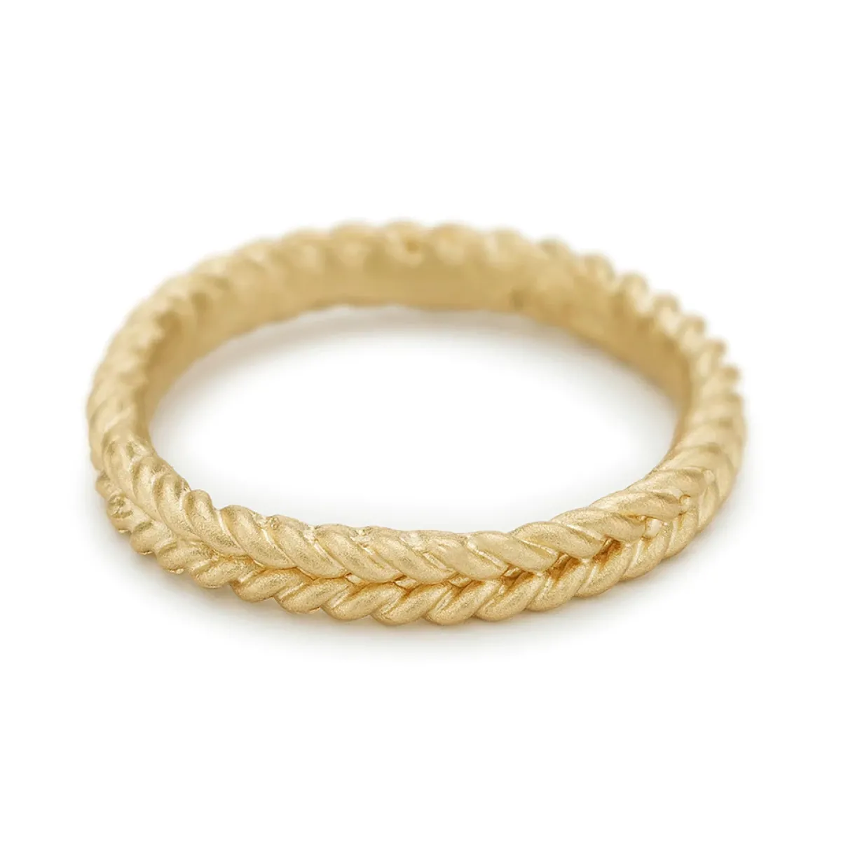 Tomfoolery Gold Double Rope Wedding Band Outlet
