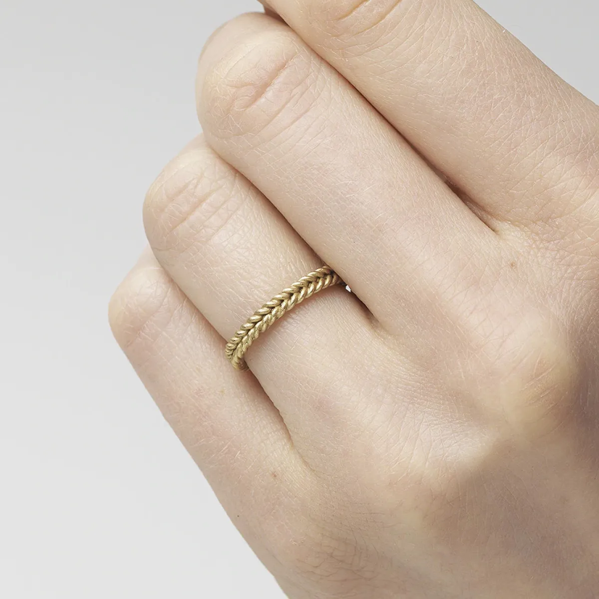 Tomfoolery Gold Double Rope Wedding Band Outlet