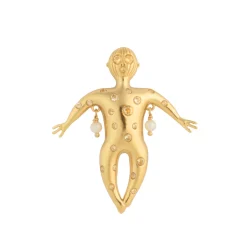 Tomfoolery Gold Dreamweaver Brooch Fashion