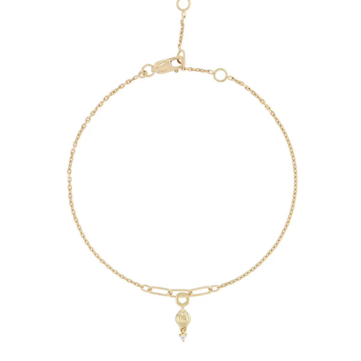 Tomfoolery Gold Eiffel Detail Dala Lantern .1 Bracelet Hot