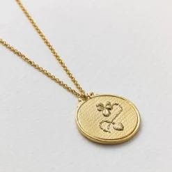 Tomfoolery Gold Embroidery Loop Necklace Discount