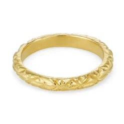 Tomfoolery Gold Engraved Asterisk Band Best