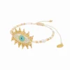 Tomfoolery Gold Evil Eye Friendship Bracelet Clearance