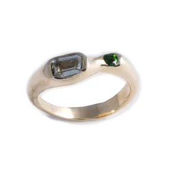 Tomfoolery Gold Gemstone Mer Ring Sale