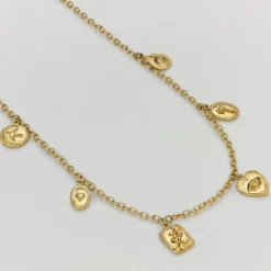 Tomfoolery Gold Gratitude for Nature Small Charm Necklace Online
