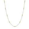 Tomfoolery Gold Half Beaded Necklace Clearance