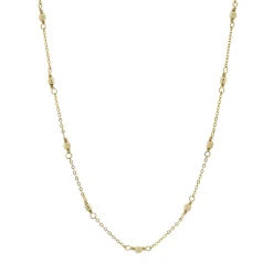 Tomfoolery Gold Half Beaded Necklace Clearance