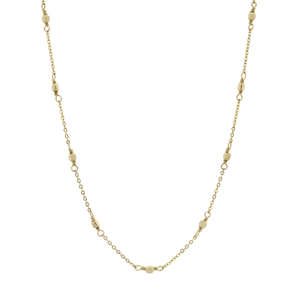Tomfoolery Gold Half Beaded Necklace Clearance