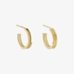 Tomfoolery Gold Ivana Double Hoops Fashion