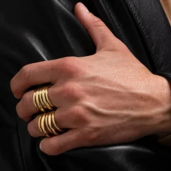 Tomfoolery Gold Layered Ring Discount
