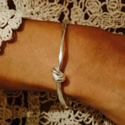 Tomfoolery Gold Layla Knot Cuff Bracelet Clearance