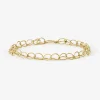 Tomfoolery Gold Lily Chain Link Bracelet New