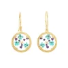 Tomfoolery Gold Mini Floral Drop Earrings in Wisdom Best