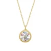 Tomfoolery Gold Mini Floral Necklace in Love Clearance