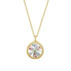 Tomfoolery Gold Mini Floral Necklace in Love Clearance