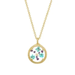 Tomfoolery Gold Mini Floral Necklace in Wisdom Online