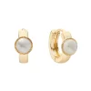 Tomfoolery Gold Moonstone Huggie Hoops Online