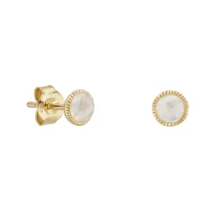 Tomfoolery Gold Moonstone Studs Outlet