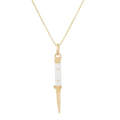 Tomfoolery Gold Mother Of Pearl Cutty Necklace Best