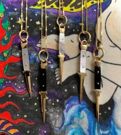 Tomfoolery Gold Mother Of Pearl Cutty Necklace Best