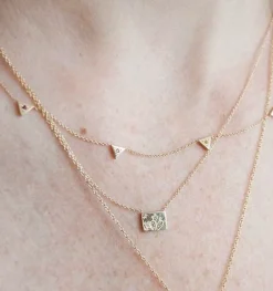 Tomfoolery Gold Mountain Postcard Charm Necklace Clearance