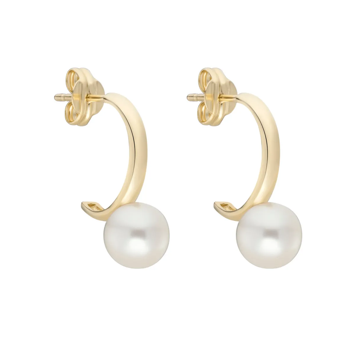 Tomfoolery Gold Pearl Hoops Online