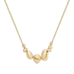Tomfoolery Gold Pebble Balance Necklace Clearance