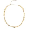 Tomfoolery Gold Pebble Full Necklace Clearance